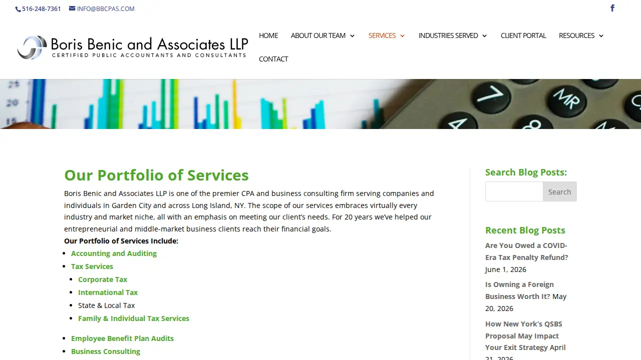Boris Benic and Associates LLP page