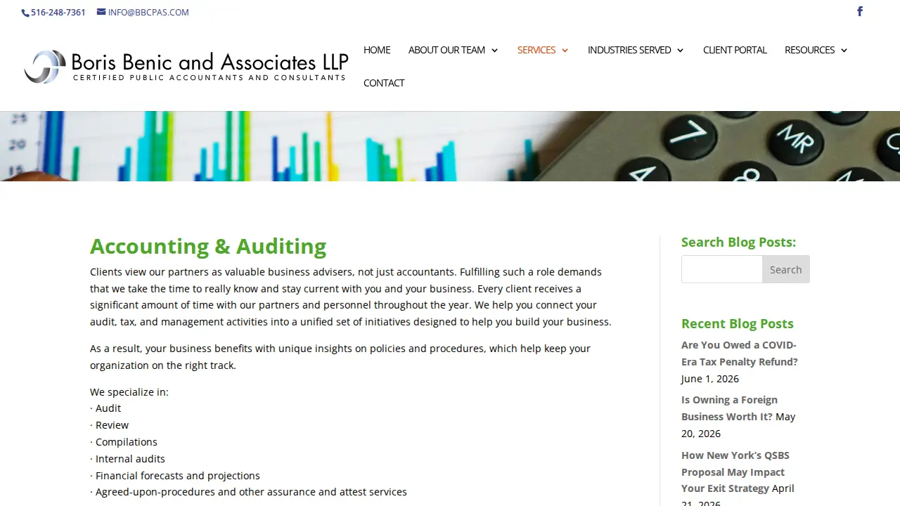 Boris Benic and Associates LLP page