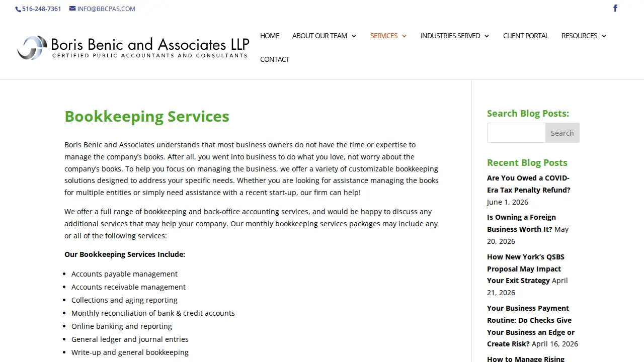 Boris Benic and Associates LLP page
