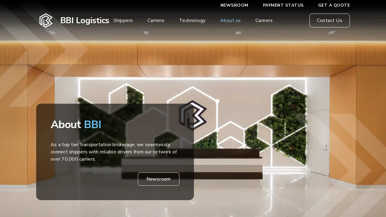 BBI Logistics HQ page
