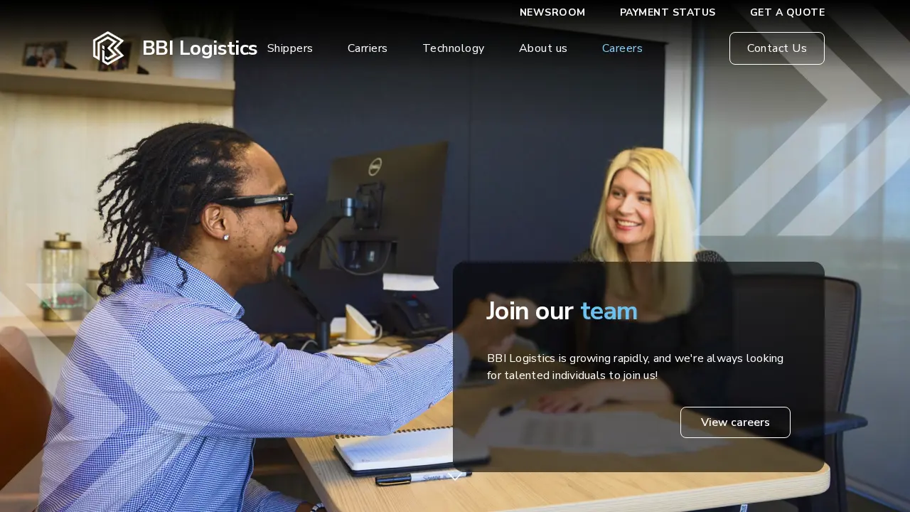 BBI Logistics HQ page