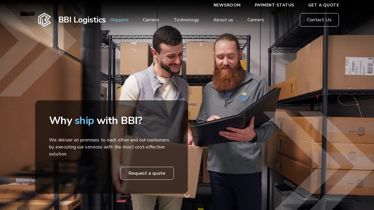 BBI Logistics HQ page