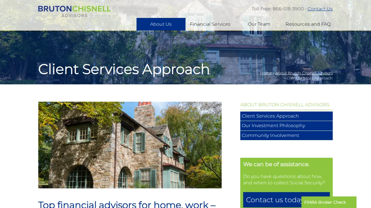 Bruton Chisnell Advisors page