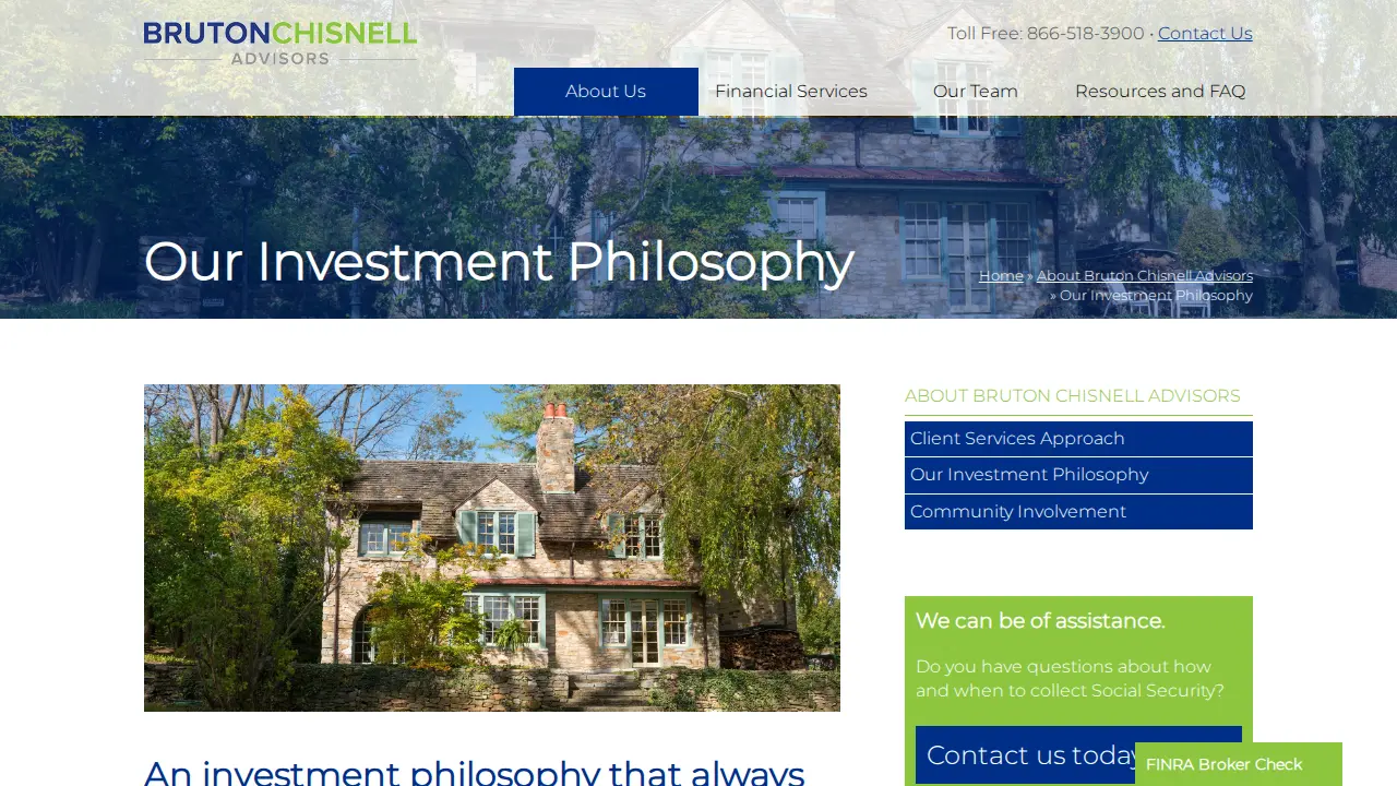 Bruton Chisnell Advisors page