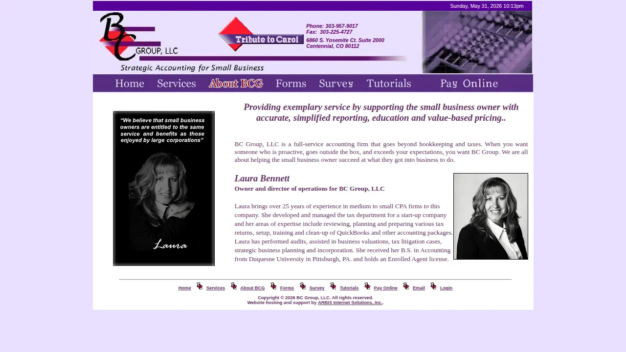 BC Group LLC page