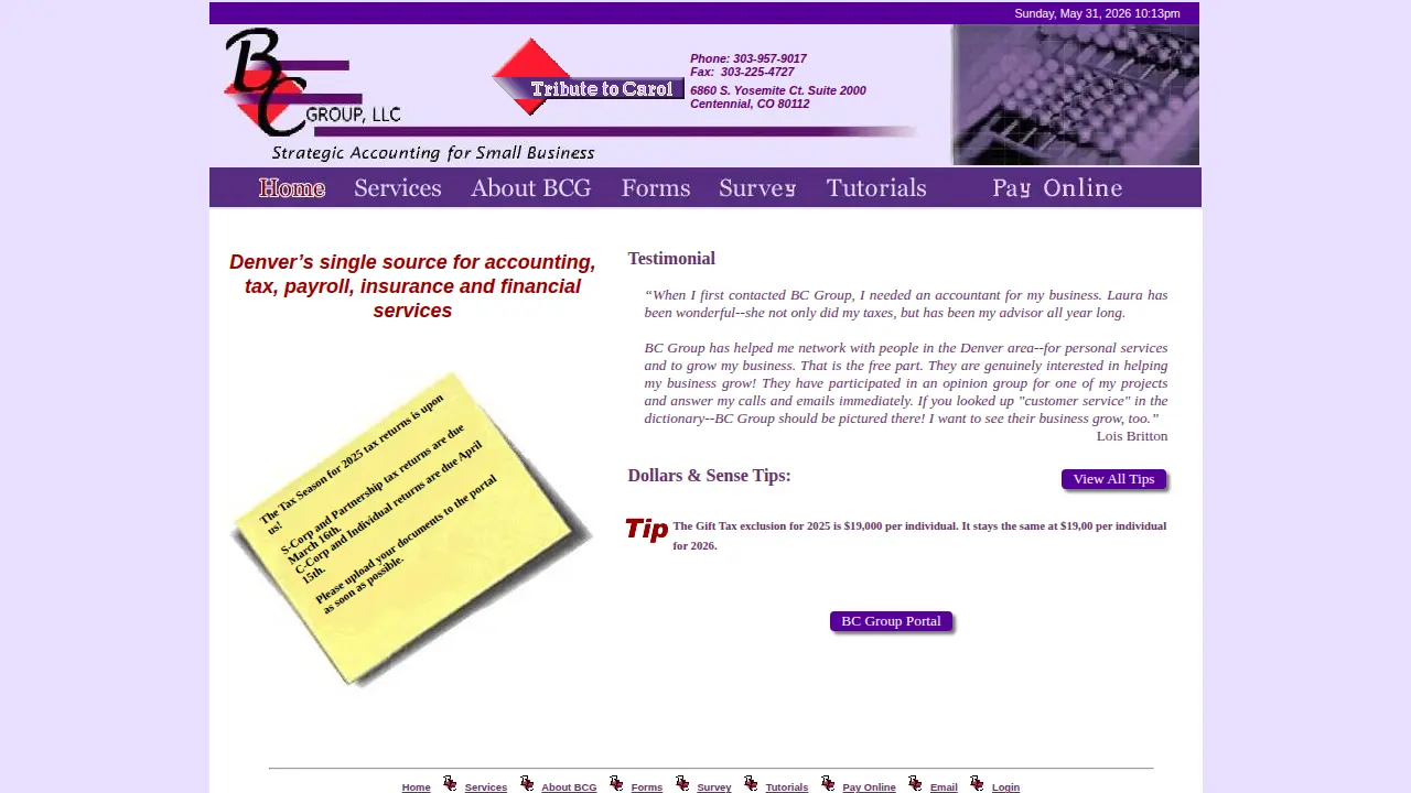 BC Group LLC page