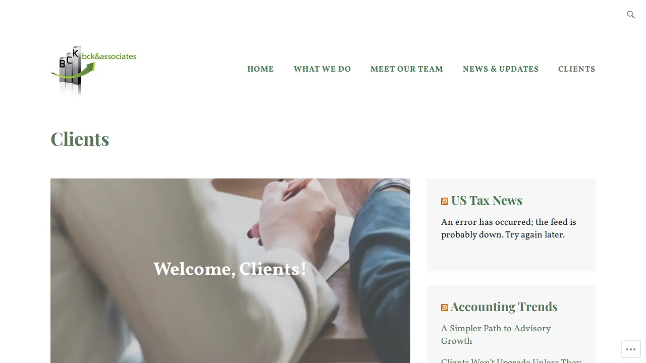 BCK & Associates, LLC page
