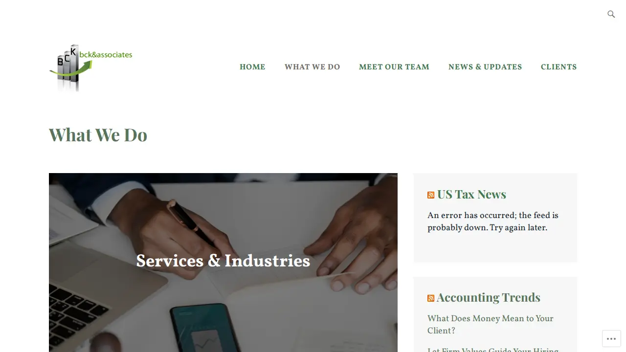 BCK & Associates, LLC page