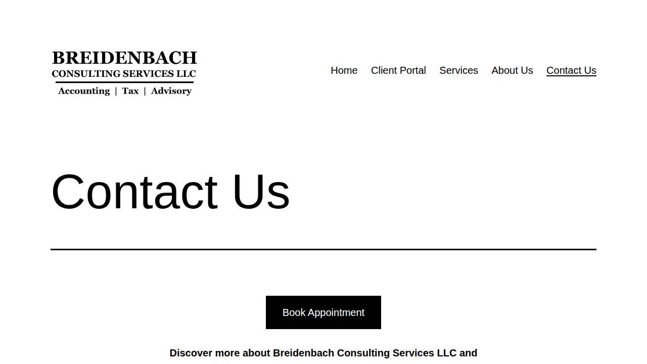 Breidenbach Consulting Services LLC page