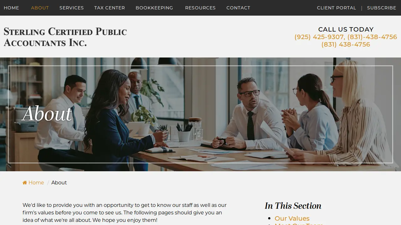 Business Consultants page