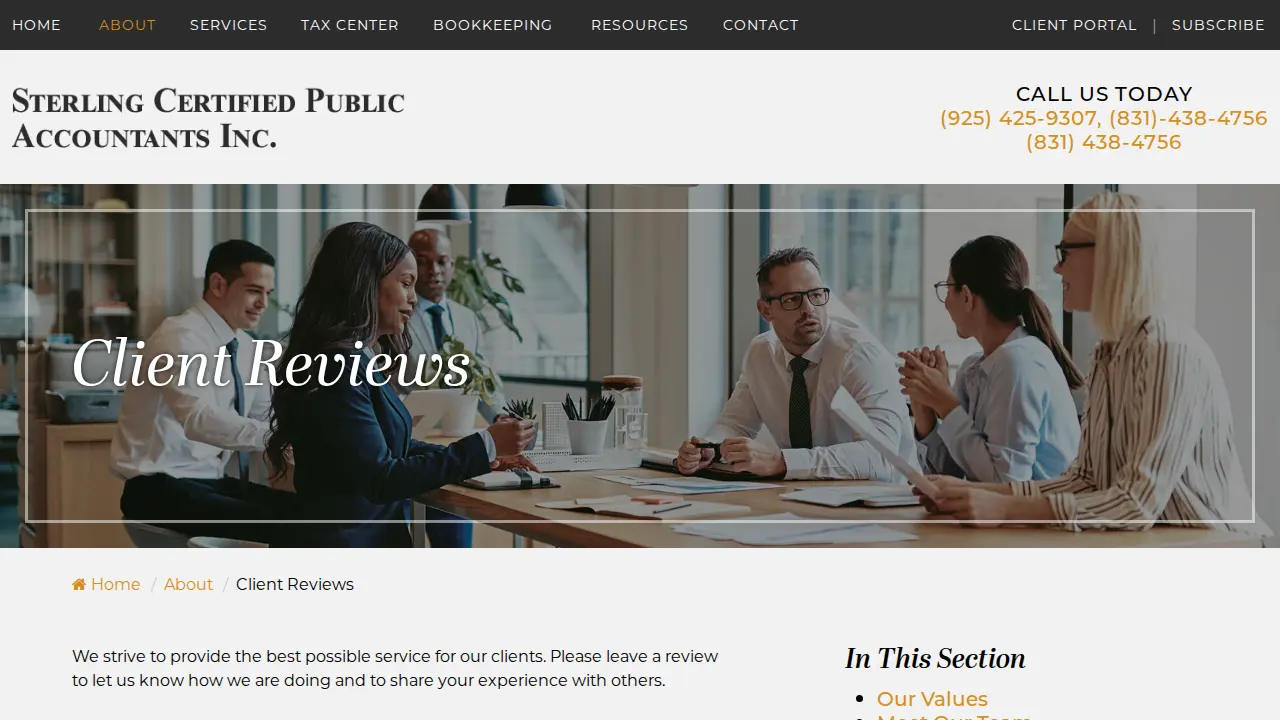 Business Consultants page