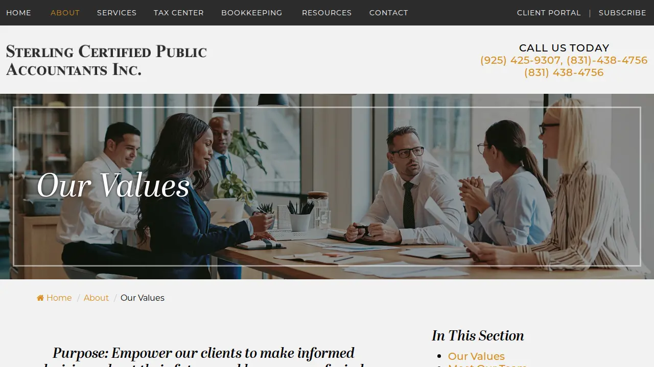 Business Consultants page