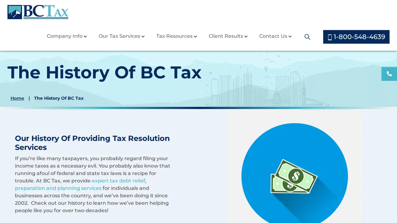 BC Tax Relief page
