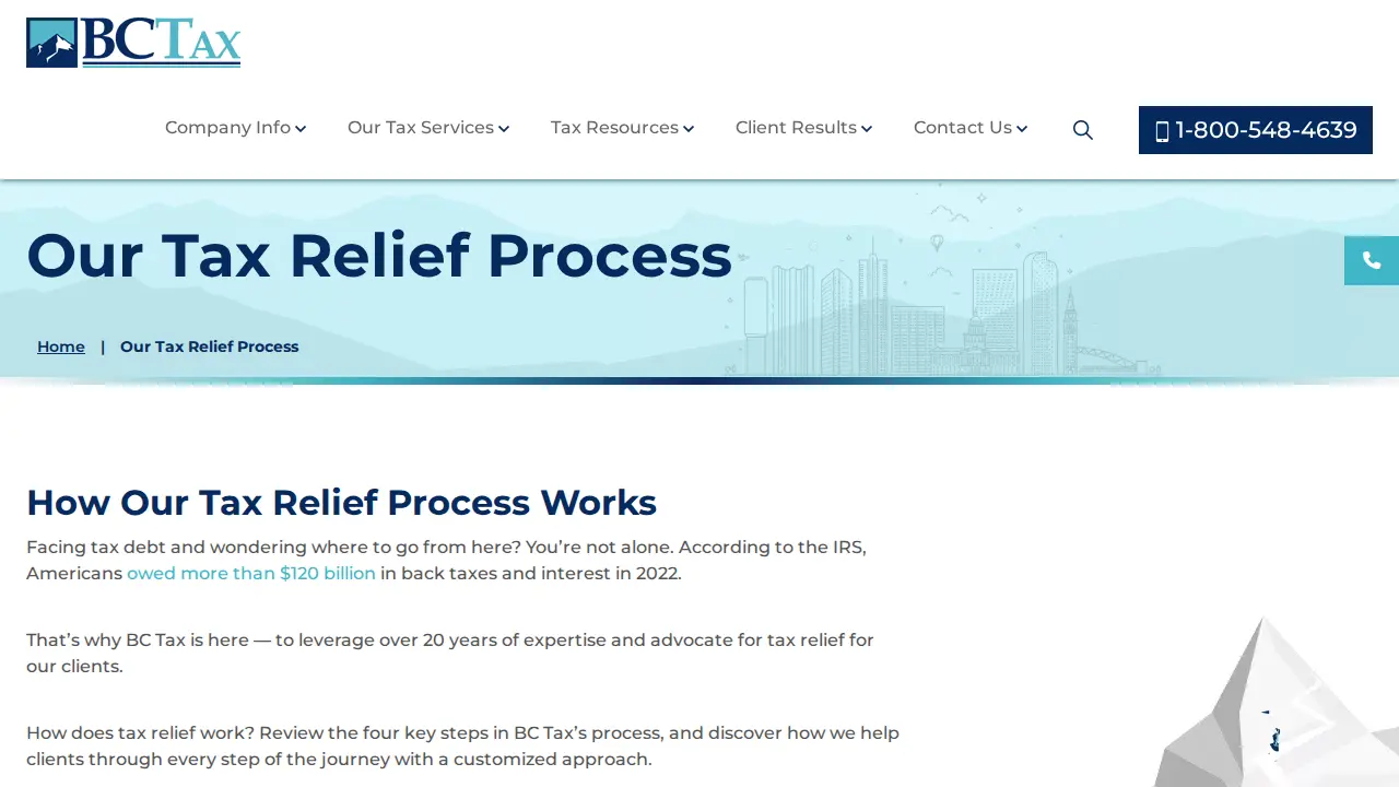 BC Tax Relief page