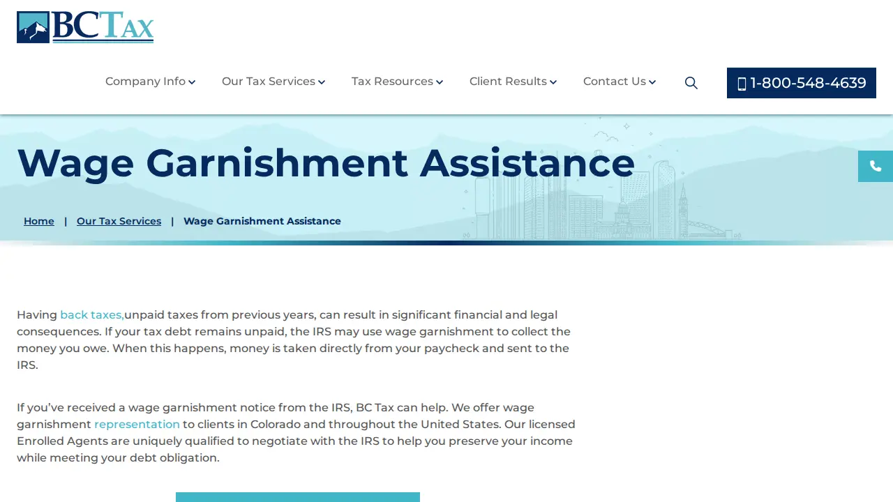 BC Tax Relief page