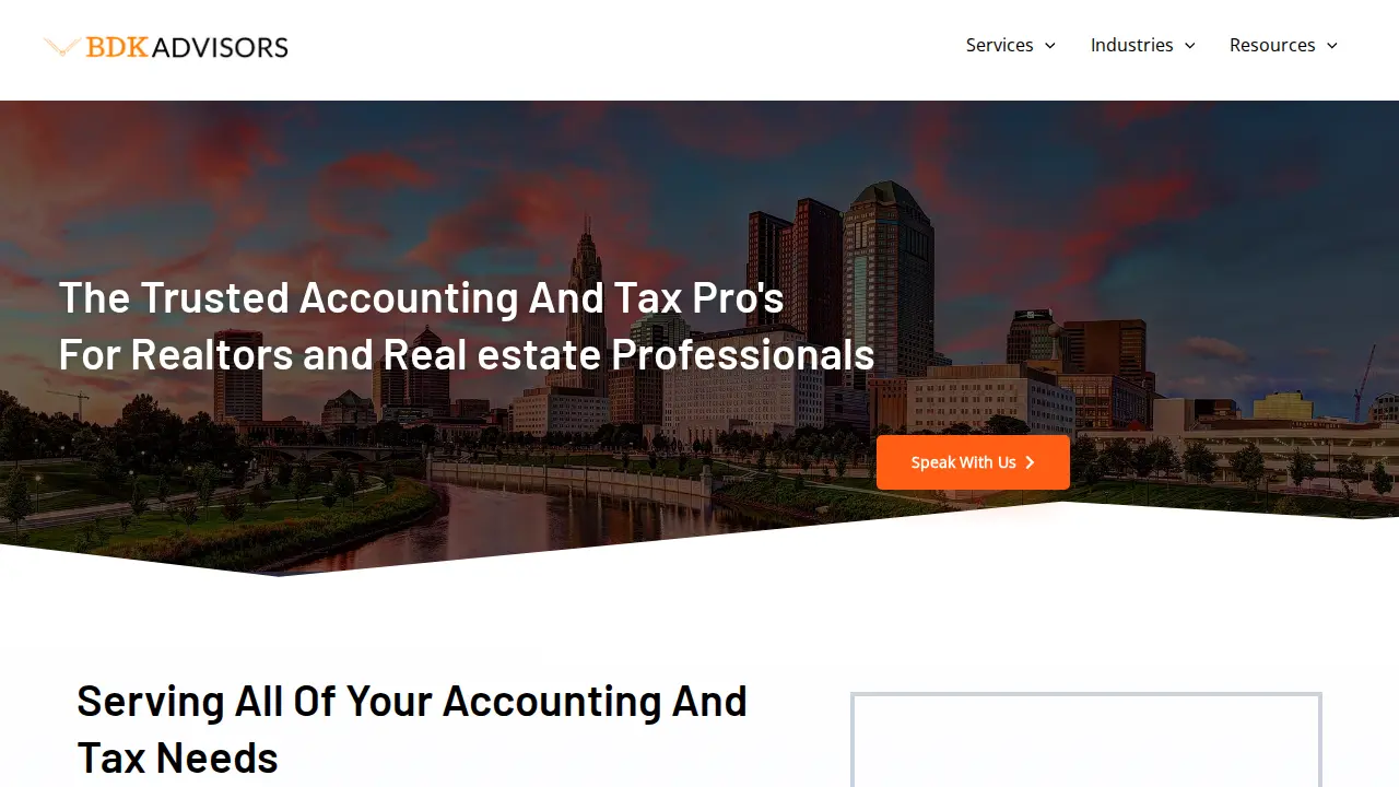 BDK Advisors - Accounting and Tax Solutions - CPA page