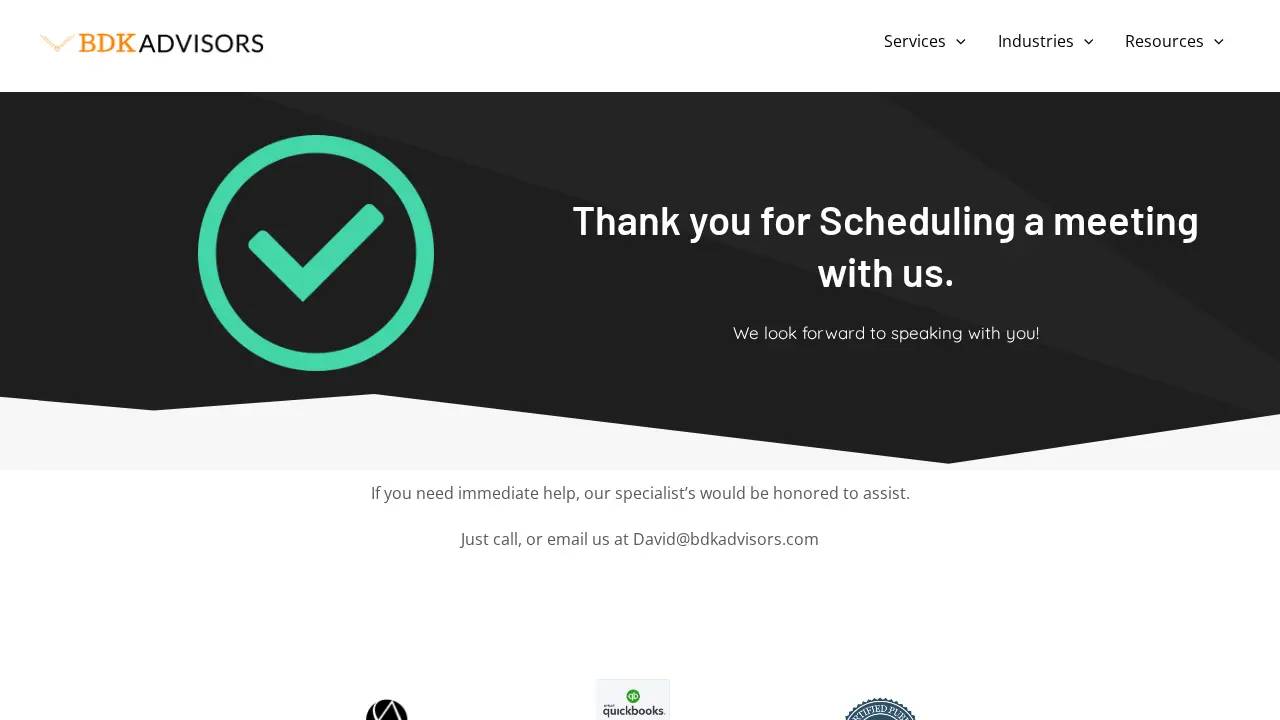 BDK Advisors - Accounting and Tax Solutions - CPA page