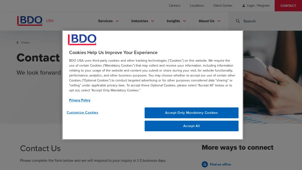 BDO page