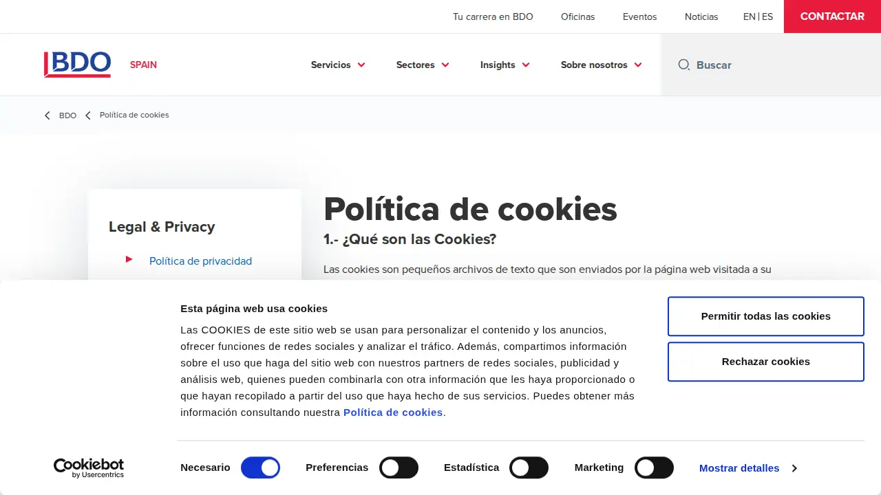 BDO Auditores page