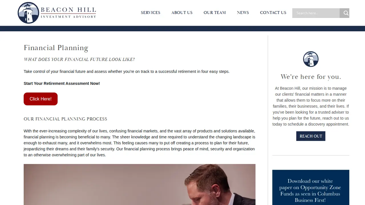 Beacon Hill Investment Advisory page