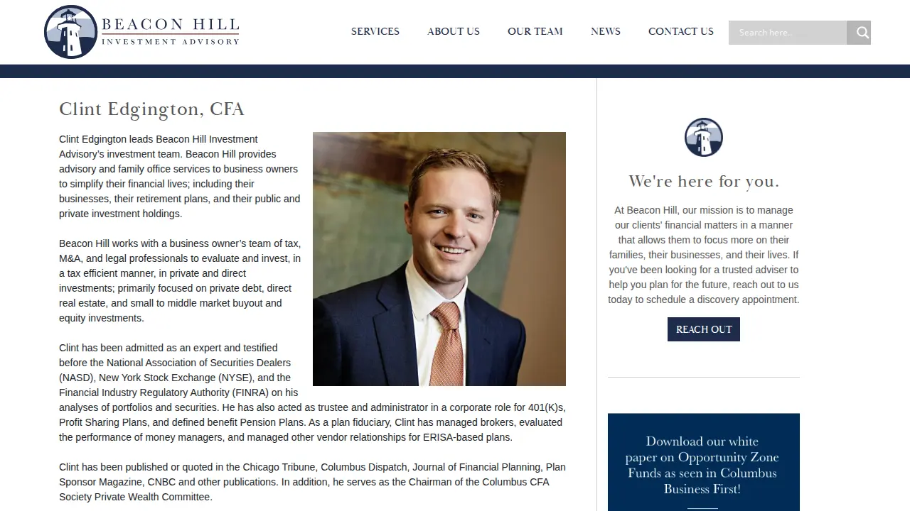 Beacon Hill Investment Advisory page