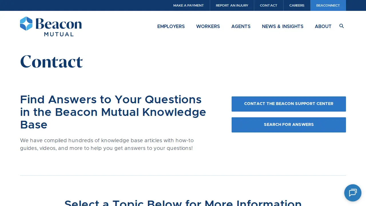 The Beacon Mutual Insurance Company page