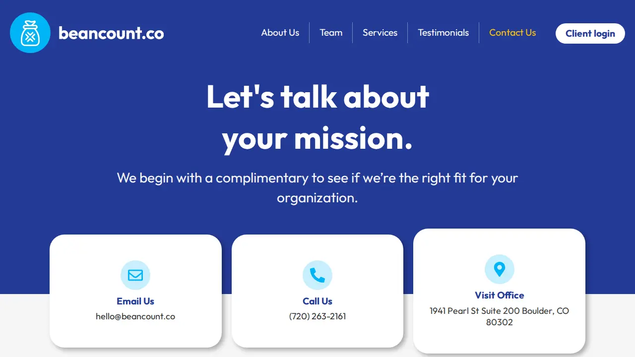 Beancount.co page