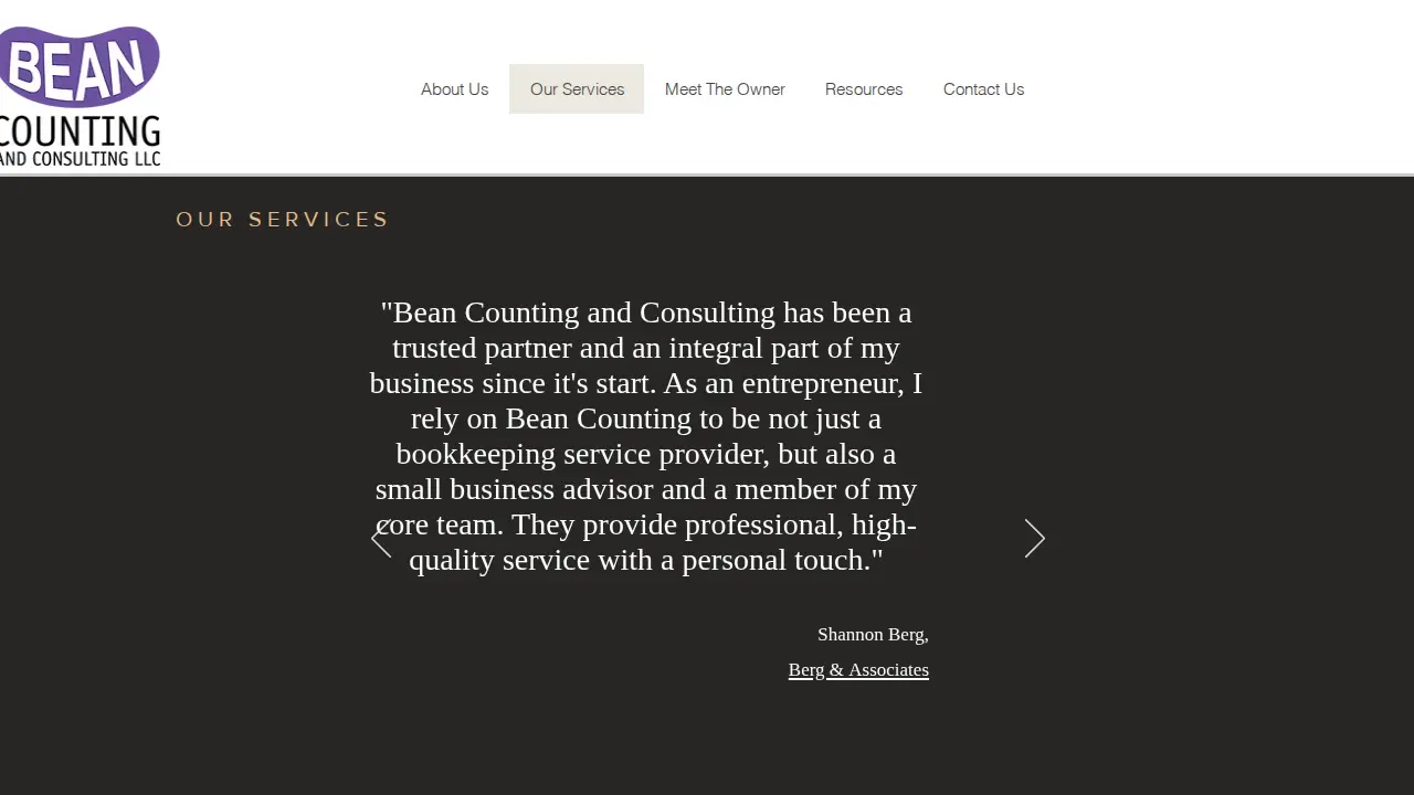 Bean Counting and Consulting LLC page