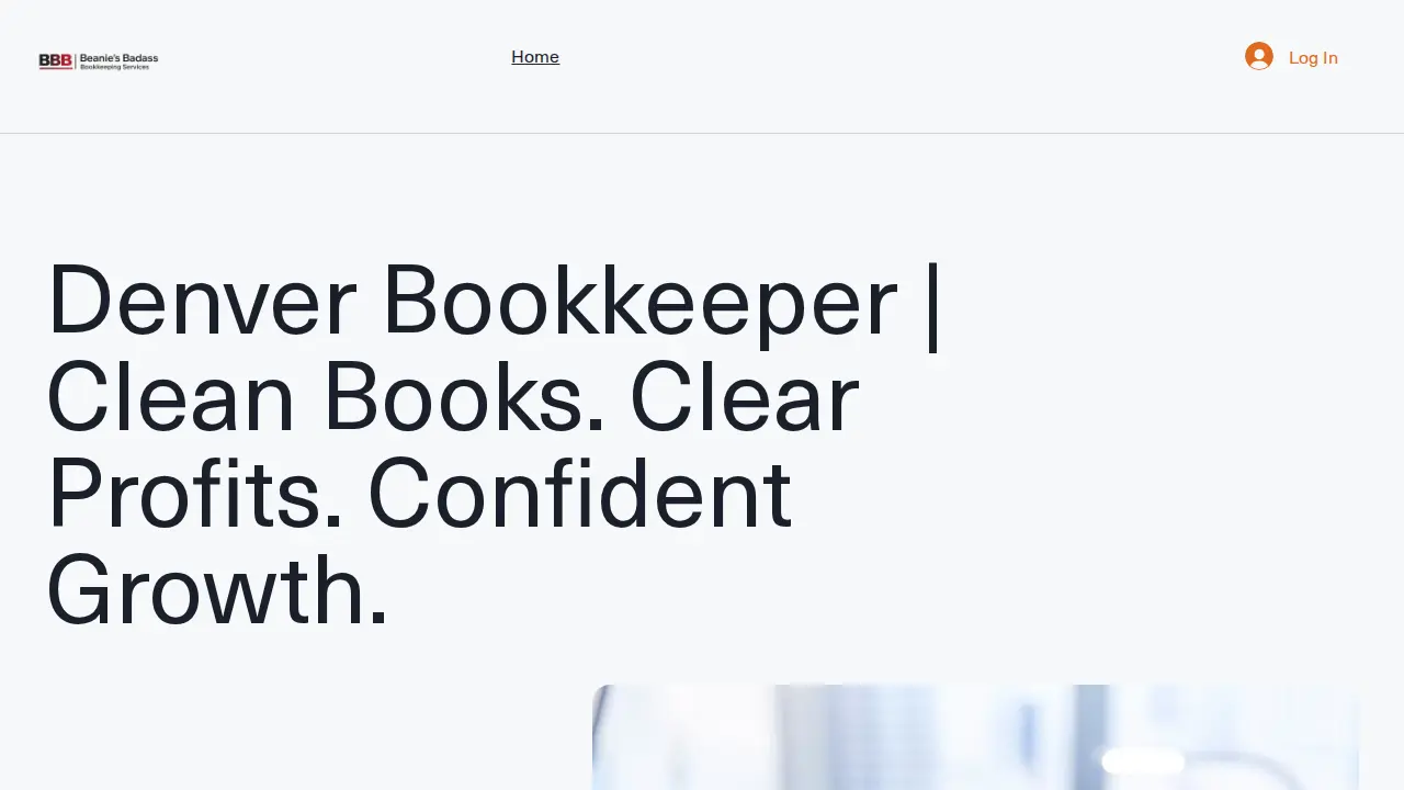 Beanie's Badass Bookkeeping Services website