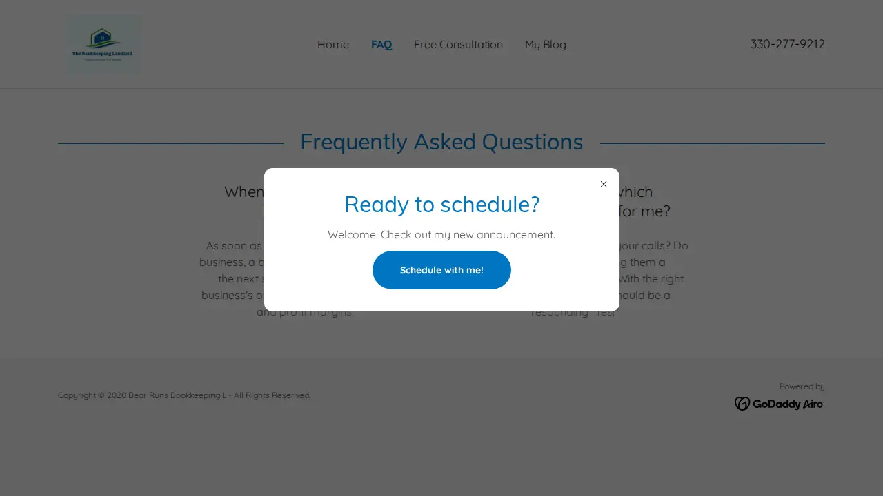 The Bookkeeping Landlord page