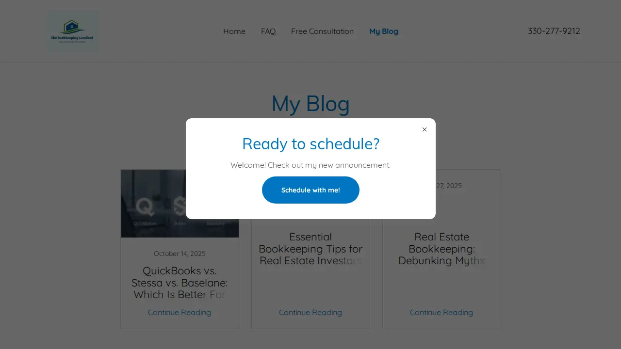 The Bookkeeping Landlord page
