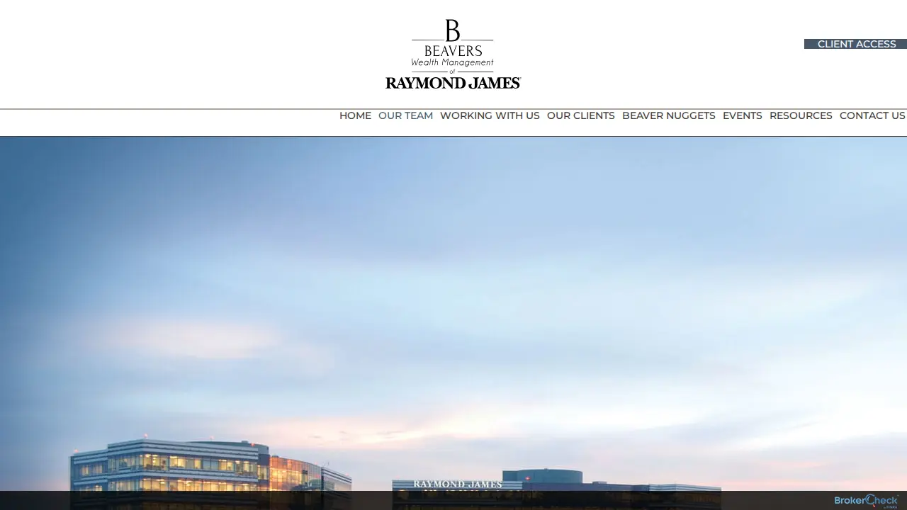 Beavers Wealth Management of Raymond James page