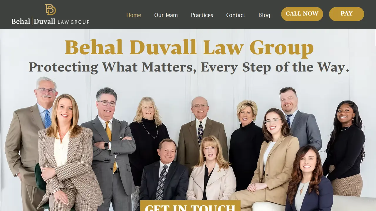 Behal Duvall Law Group website