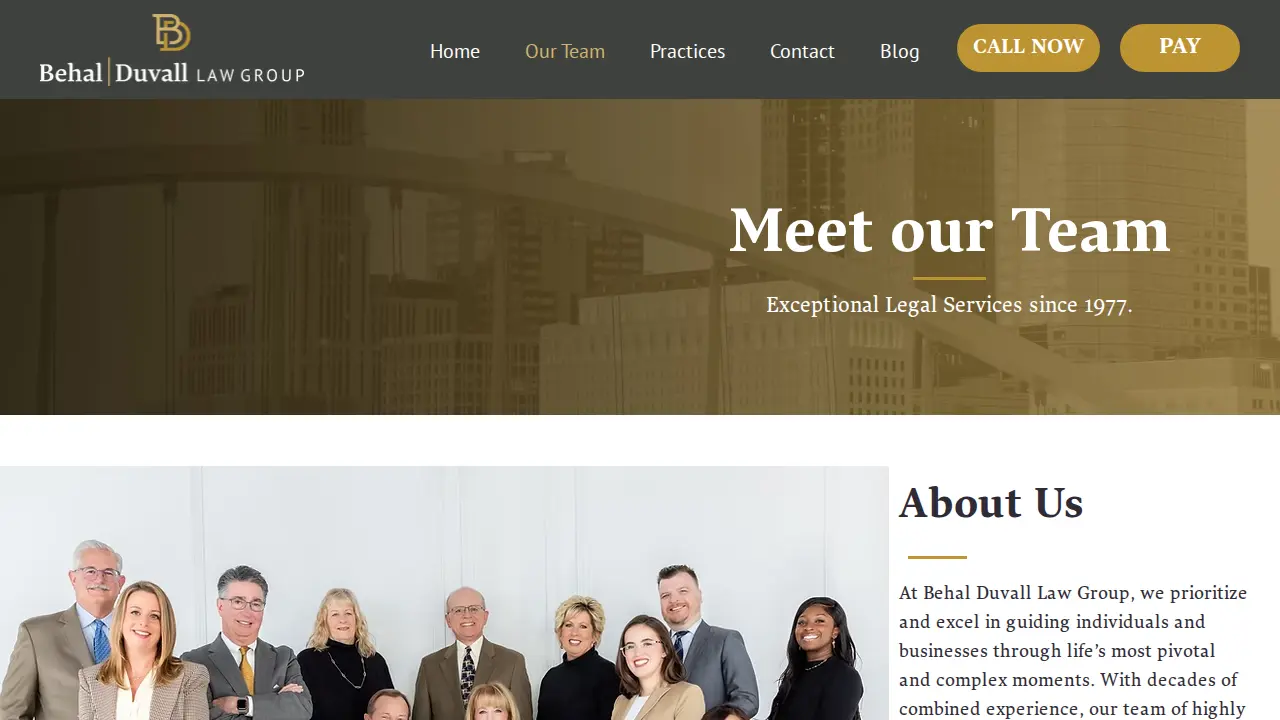 Behal Duvall Law Group page