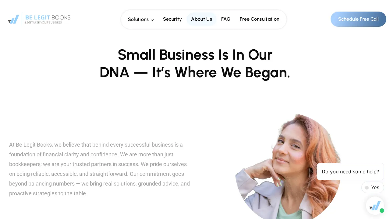 Be Legit Books page