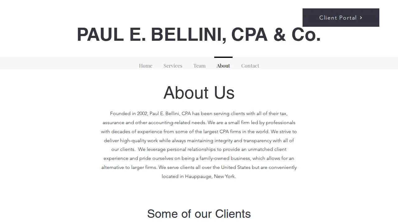 Paul E. Bellini, CPA, MS (Taxaccounting Resources, LLC) page