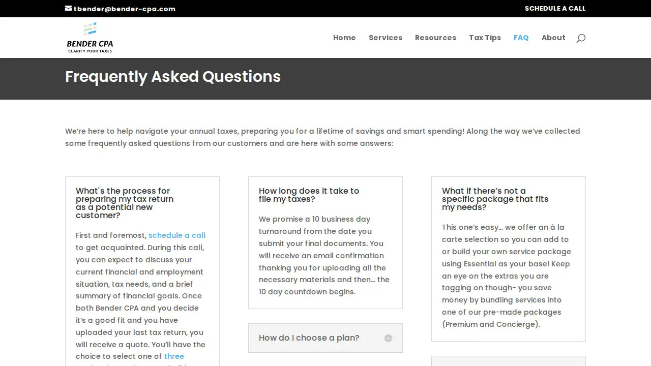 Bender CPA page