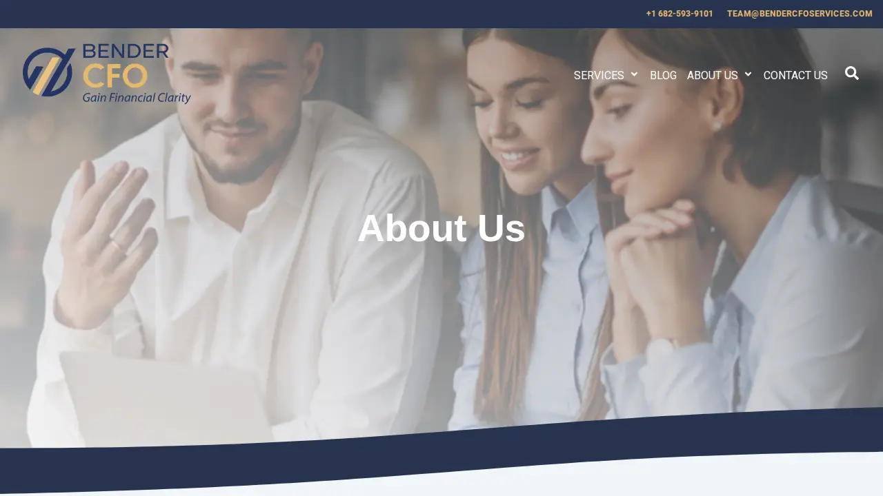 Bender CFO Services page