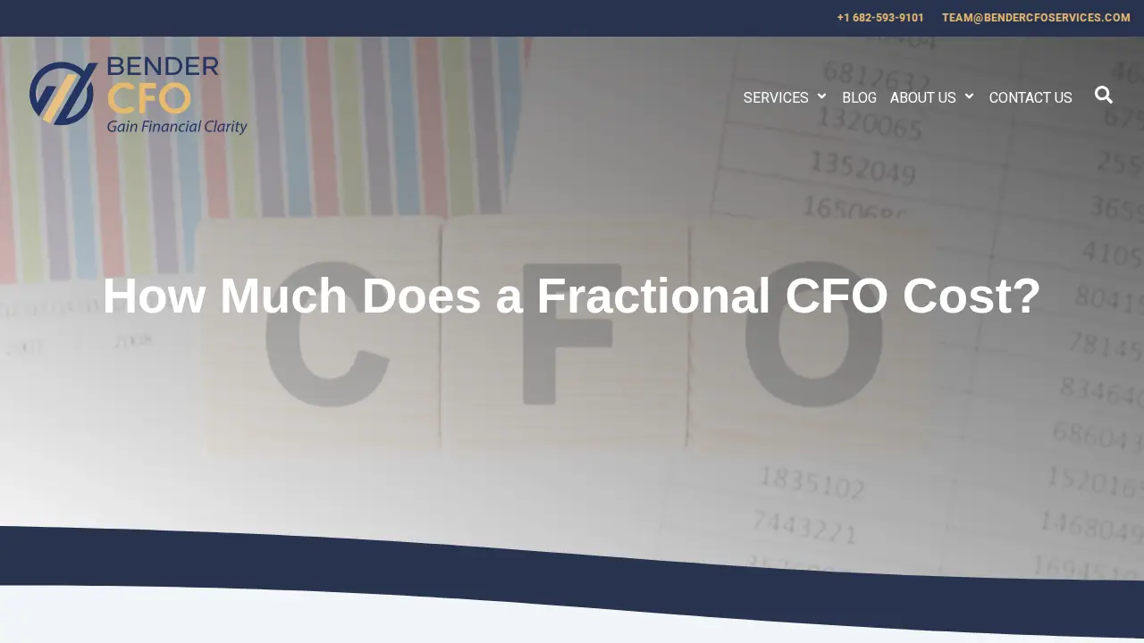 Bender CFO Services page