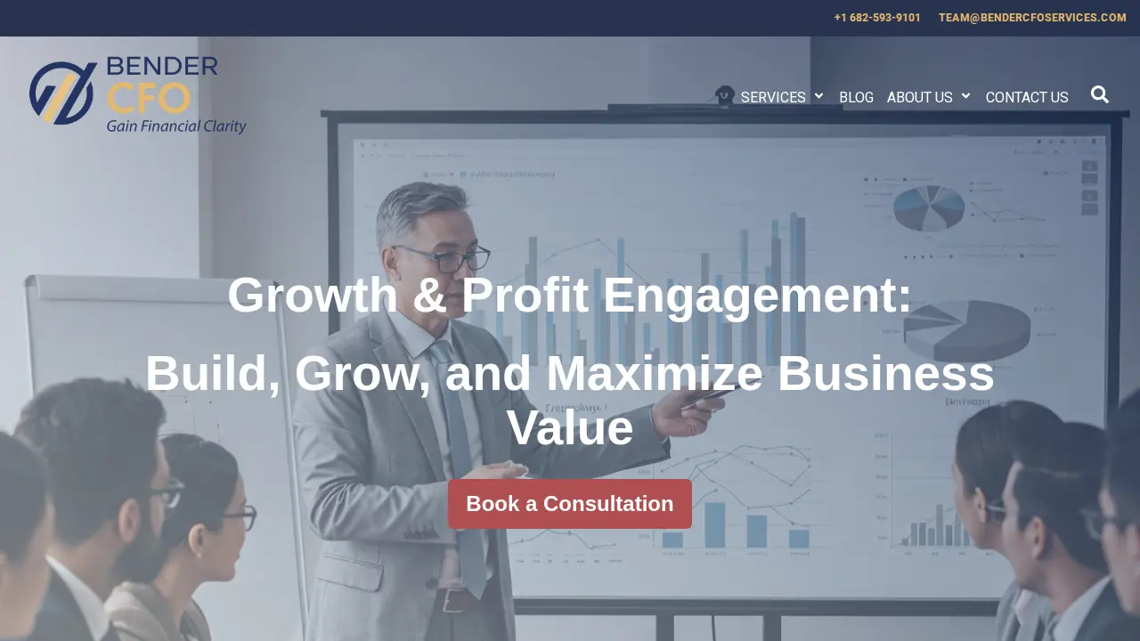 Bender CFO Services page