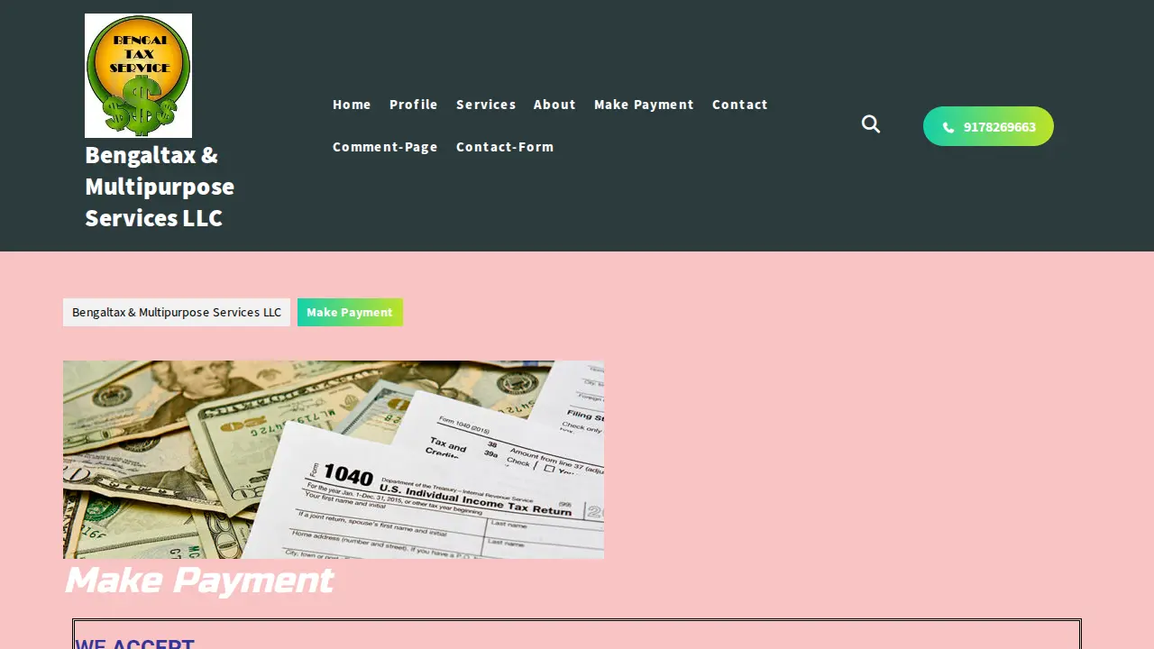 Bengaltaxservice page