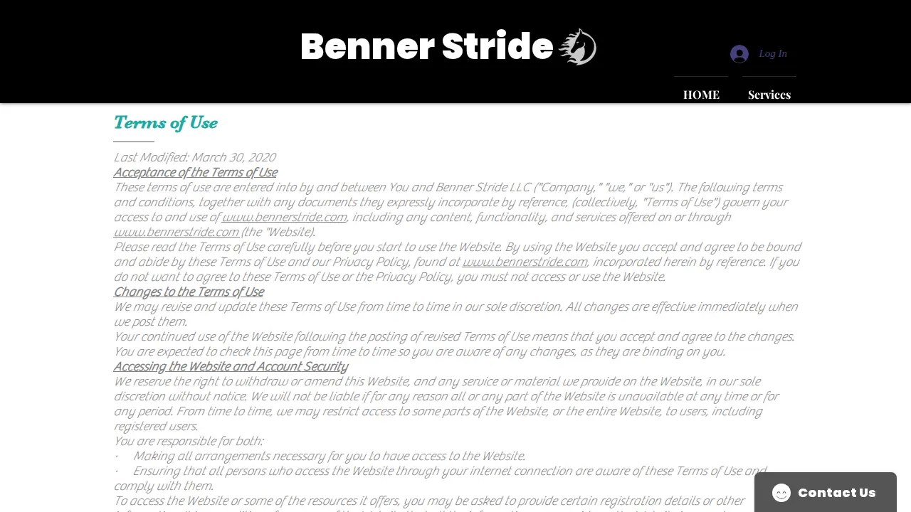 Benner Stride page