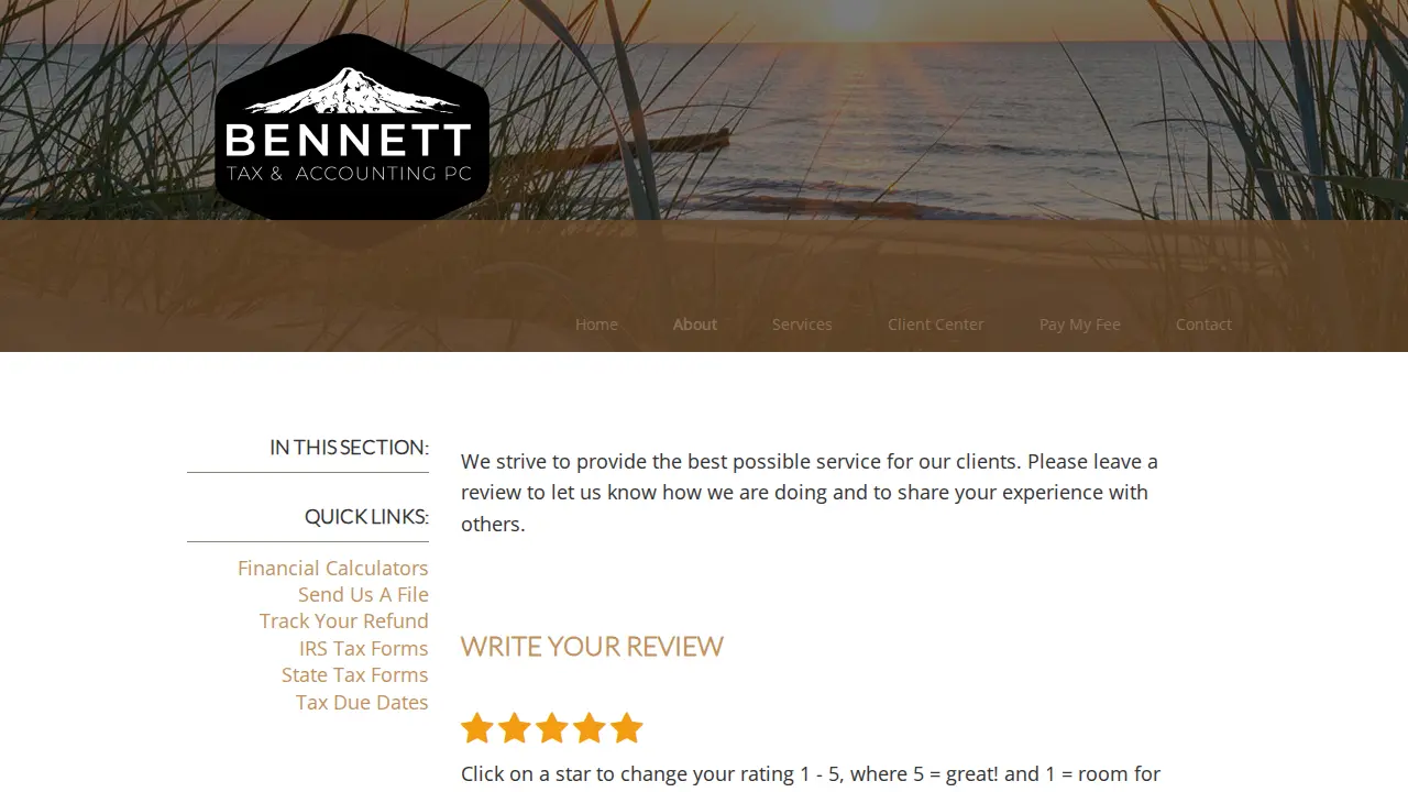 Bennett Tax & Accounting PC page