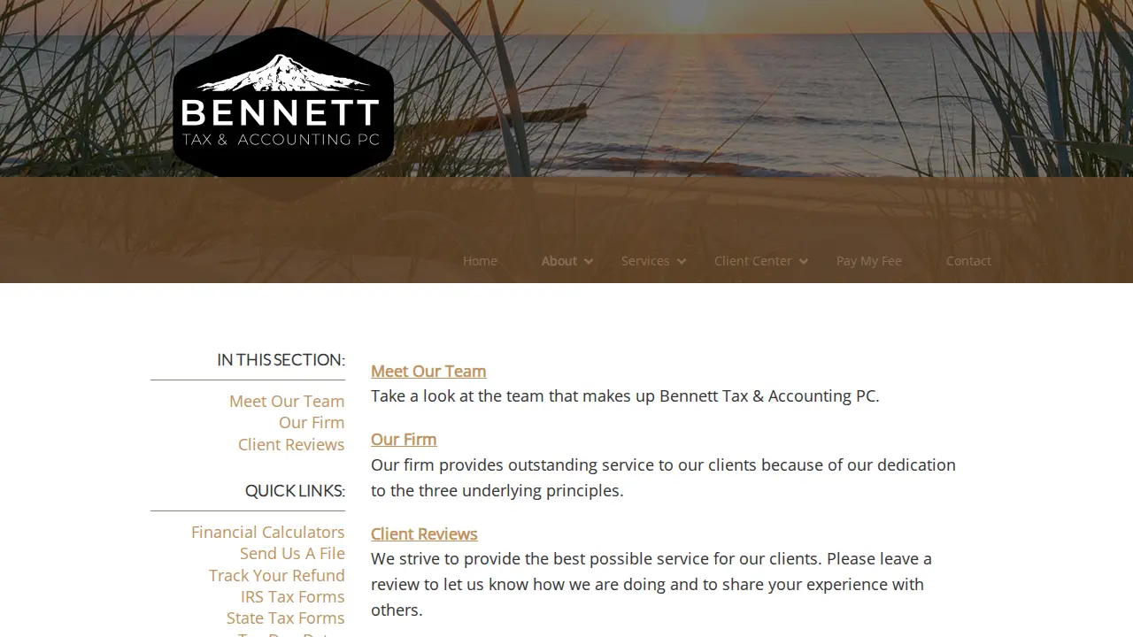 Bennett Tax & Accounting PC page