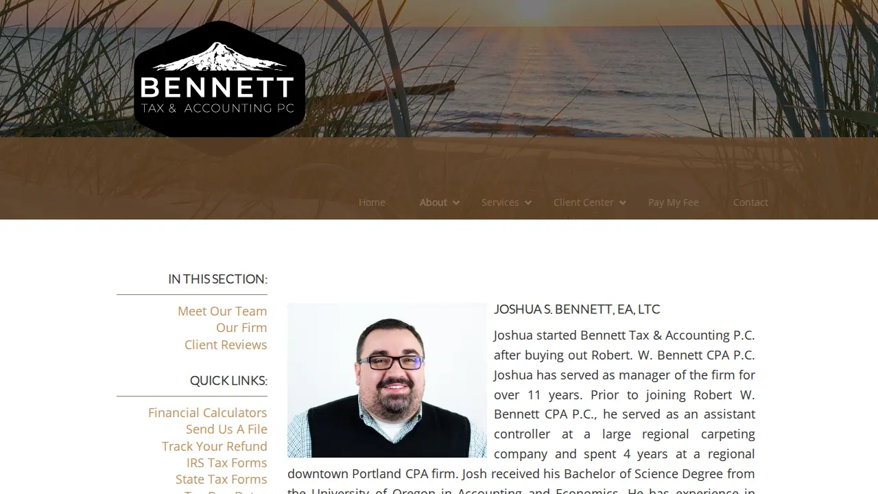 Bennett Tax & Accounting PC page