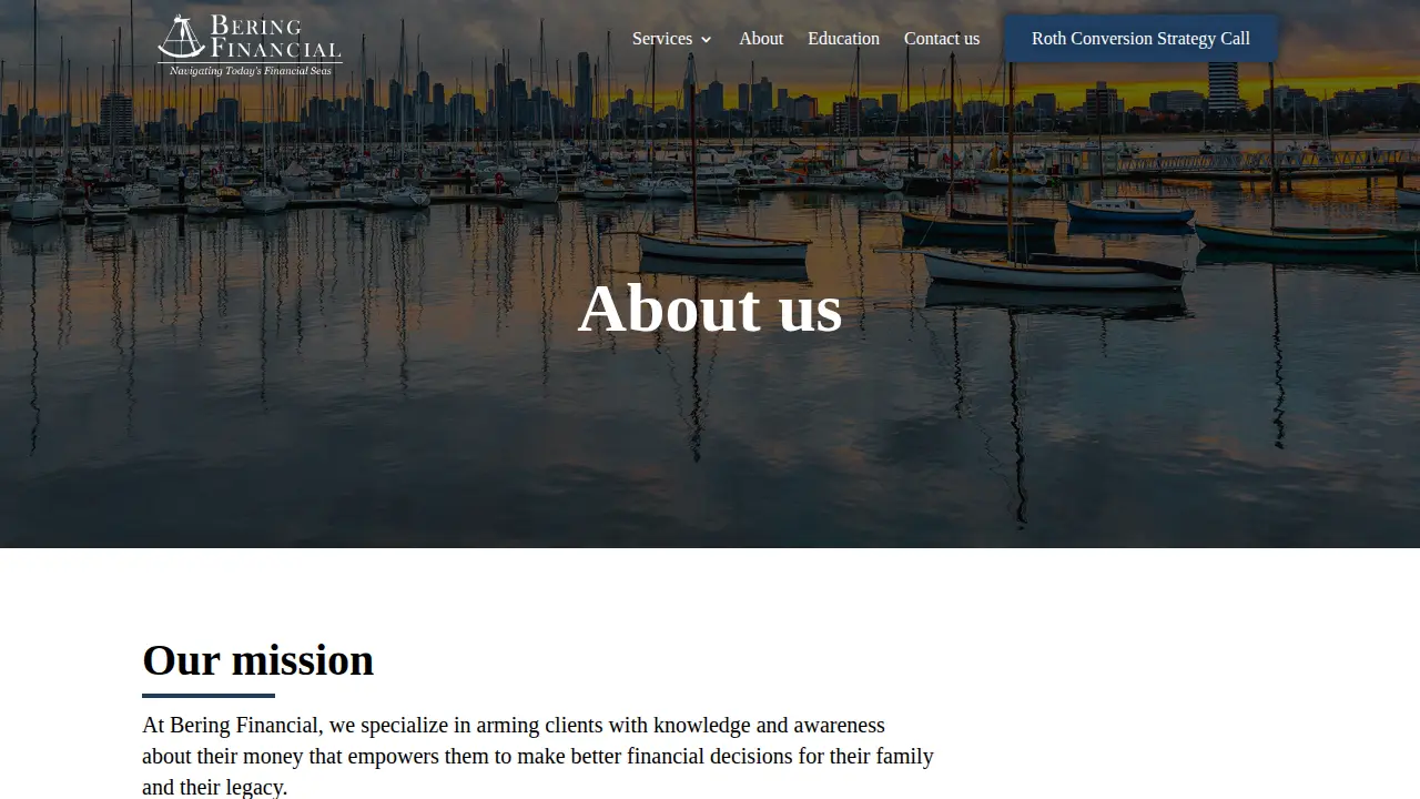 Bering Financial page