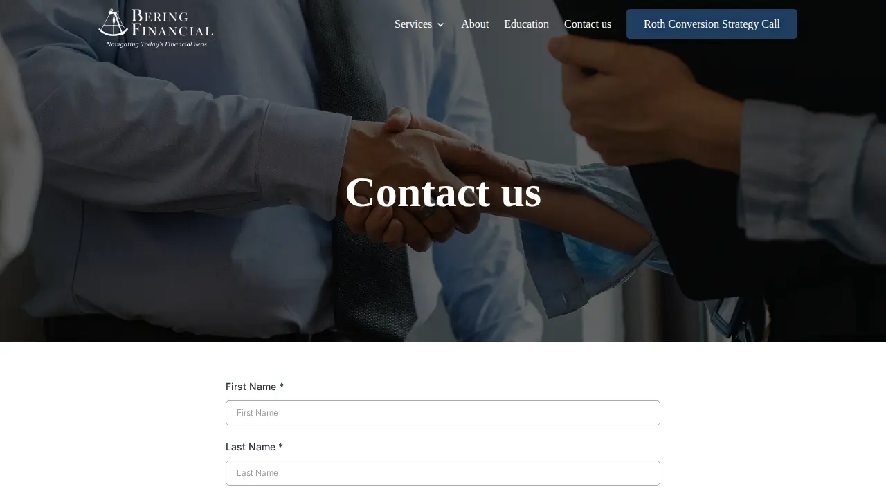 Bering Financial page
