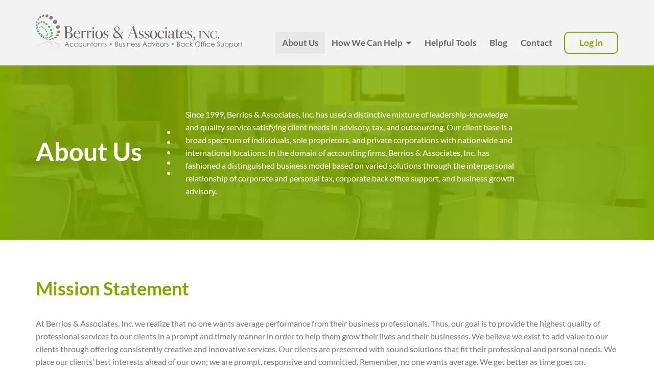 Berrios & Associates, Inc. page