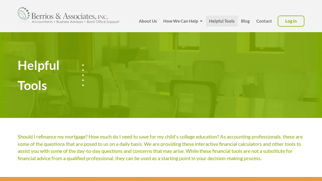 Berrios & Associates, Inc. page