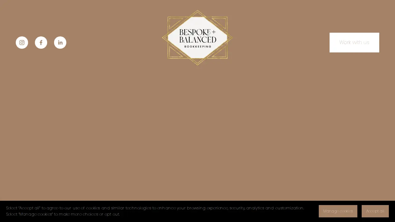 Bespoke + Balanced Bookkeeping page
